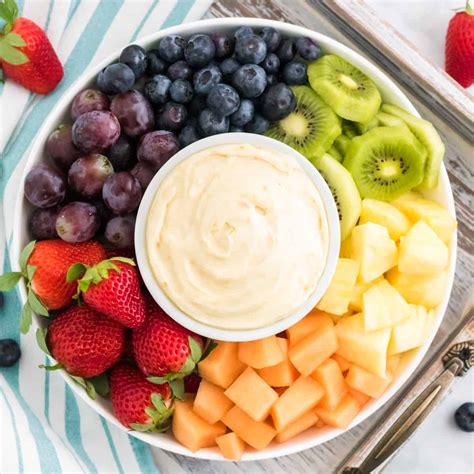 Cream Cheese Fruit Dip Easy 4 Ingredient Recipe