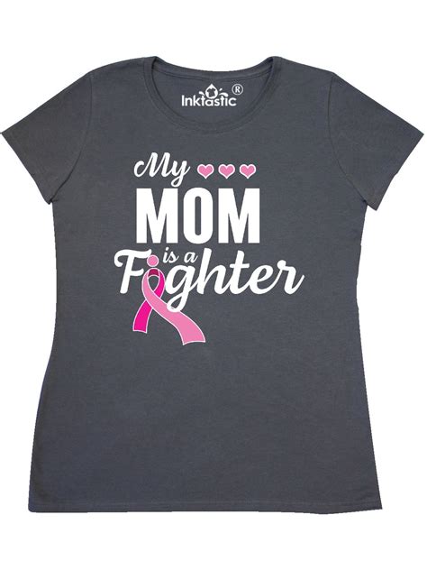 Inktastic Breast Cancer Awareness My Mom Is A Fighter Womens T Shirt