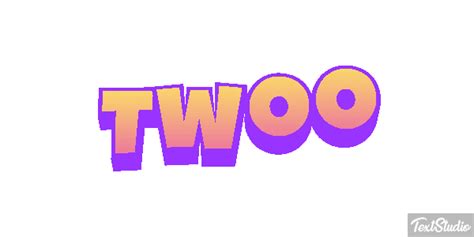 Twoo ソーシャルネットワーク アニメーションロゴデザイン Textstudio