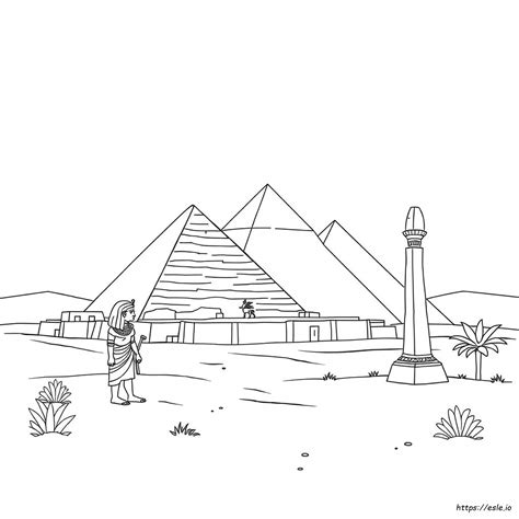 Ancient Egypt Coloring Book