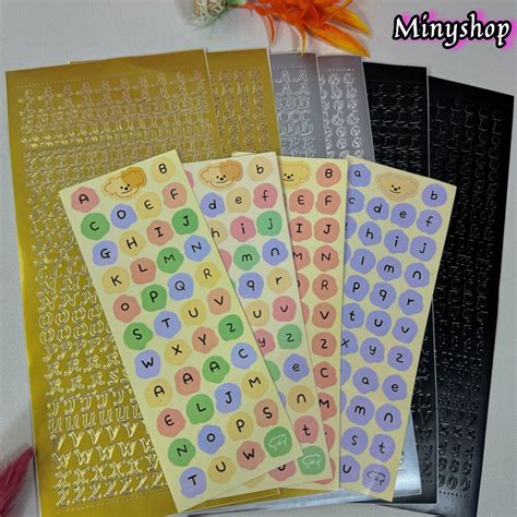 Jual Sticker Huruf Besar Kecil A Z Abjad Alphabet Stiker Untuk Binder