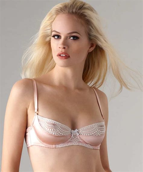 Sophie Unlined Sheer Lace Demi Bra Set Pink Hot Sex Picture