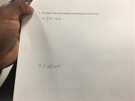 Solved Find Each Indefinite Integral Using Substitution Chegg