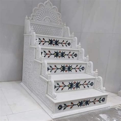 Feet White Marble Masjid Mimber Design Hand Painting At Rs