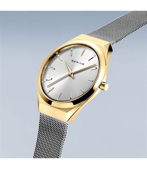 Reloj Bering Mujer Classic En Acero Oro Amarillo 18729 010