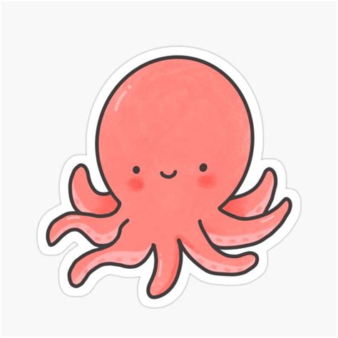 "cute octopus" Sticker for Sale by swagnstickers | Cute octopus ...