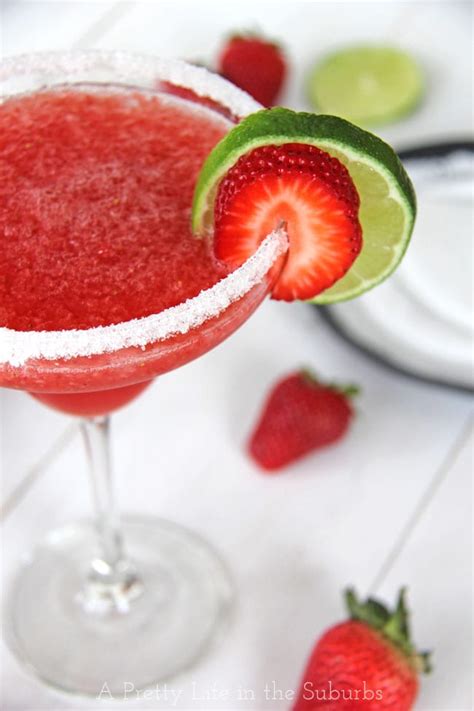 Strawberry Sparkling Wine Slushies A Pretty Life In The Suburbs