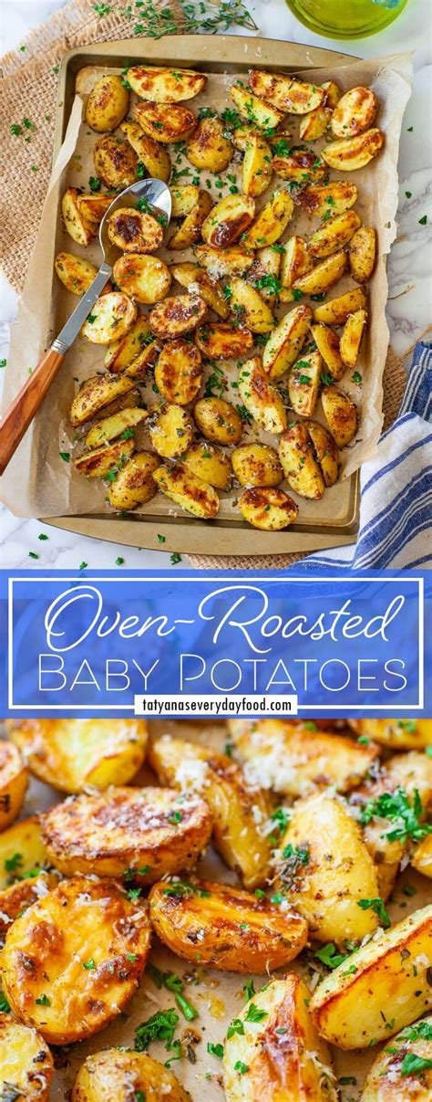 Easy Oven Roasted Potatoes With Parmesan Video Tatyanas Everyday Food