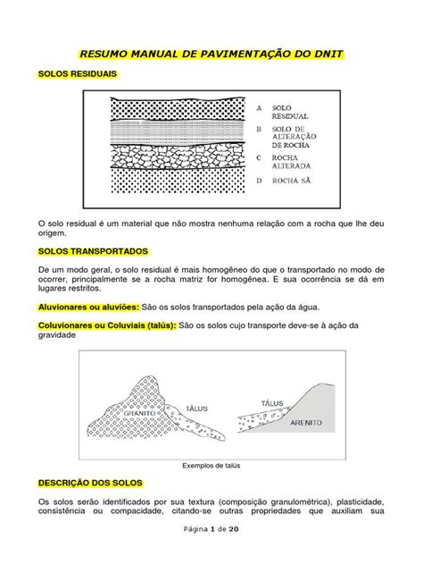 Manual De Pavimentação Dnit - Resumo Manual de Pavimentação Do Dnit - Ok | Download grátis PDF ...
