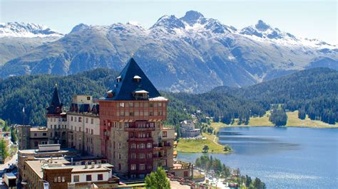 St Moritz Beautiful Switzerland Tourist Destination World Tourist