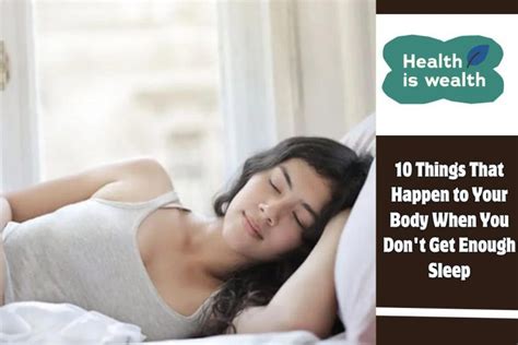 10 Things That Happen To Your Body When You Dont Get Enough Sleep