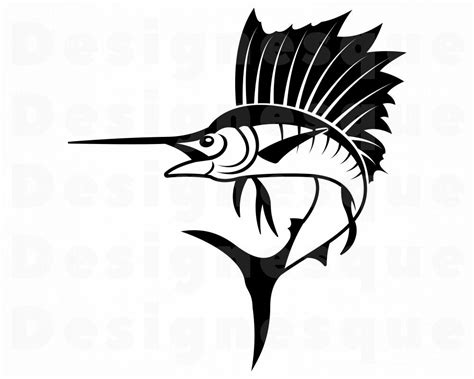 Sailfish Svg Fishing Svg Fish Svg Sailfish Clipart Etsy