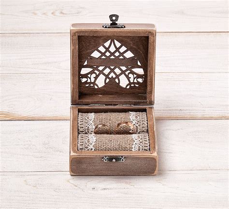 Ring Bearer Box Wedding Ring Box Personalized Ring Box Etsy