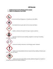 Identifying and Understanding GHS Symbols: Hazards and | Course Hero