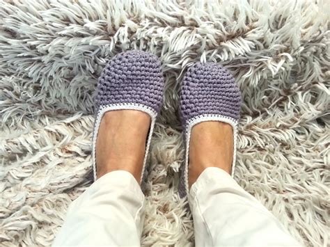 Crochet Slippers Women Slippers Cotton Slippers Gift for - Etsy