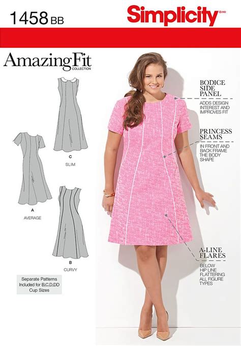 Misses And Plus Size Amazing Fit Dress Dress Sewing Patterns Plus