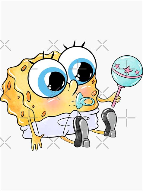 "SpongeBob Baby" Sticker for Sale by RCARTES | Redbubble