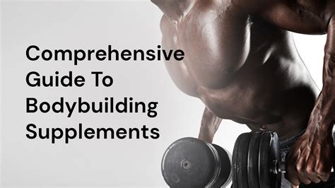 A Comprehensive Guide to Bodybuilding Supplements - Nutrishop