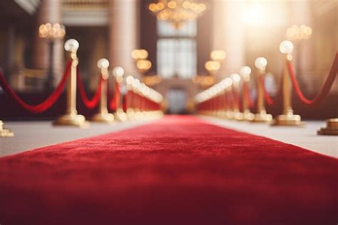 Le Tapis Rouge De Luxe De Lentrée Glamour Dévoilé Génératif Par Ai