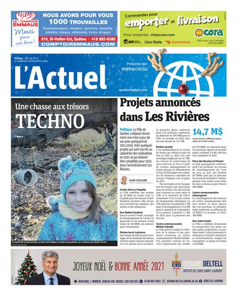 L'Actuel - 16 décembre 2020 by Metro Media - Flipsnack