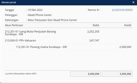 Mengembalikan Uang Muka Penjualan Di Accurate Online Acis Indonesia