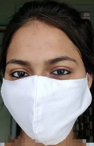 Pj Pawar White Cotton Reusable Face Mask Number Of Layers 2 Layer At