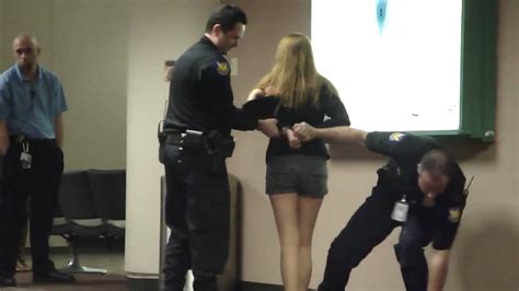 Drunk Girl Being Arrested At Phoenix Airport Youtube