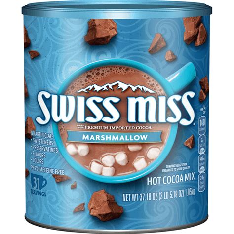 Swiss Miss Chocolate Hot Cocoa Mix With Marshmallows OZ Canister Pack Hot Cocoa