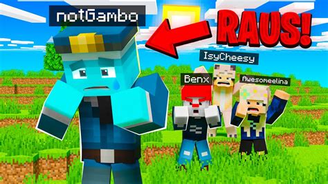 OFFICER GAMBO FLIEGT VOM MINECRAFT FREUNDE SERVER Minecraft