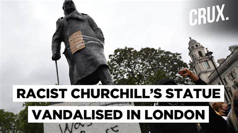 Winston Churchills Statue Vandalised During Blacklivesmatters