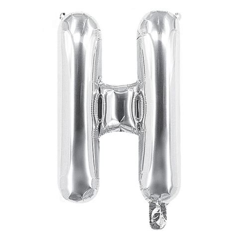 Ballon Mylar Lettre H Argent 100cm Fiesta Republic