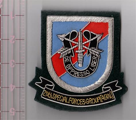 20th Group Special Forces Bullion Pocket Patch North Bay Listings