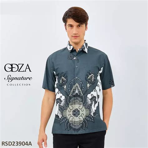 Jual ODZA CLASSIC Odza Batik REGULAR FIT Kemeja Lengan Pendek Pria