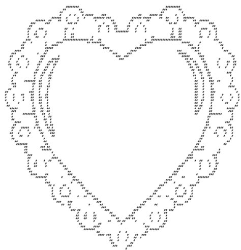 ASCII Art Heart, ASCII Heart