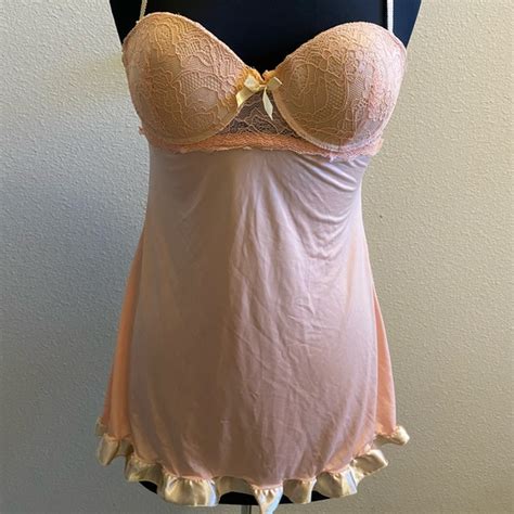Intimates Sleepwear Nwot Ruffle Babydoll Lingerie Set Poshmark