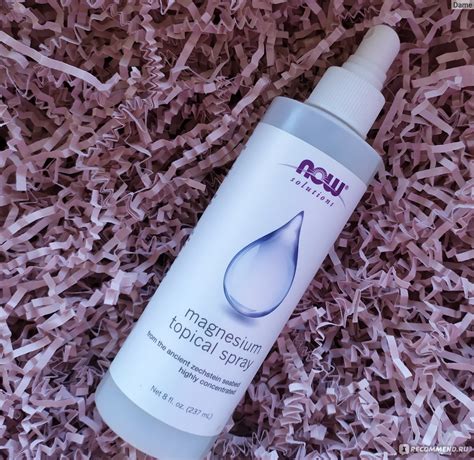 Спрей Now Foods MAGNESIUM TOPICAL SPRAY с хлоридом магния для наружного ...