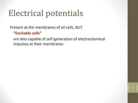 Solution Bioelectric Potentials Capillary System Ppt Studypool