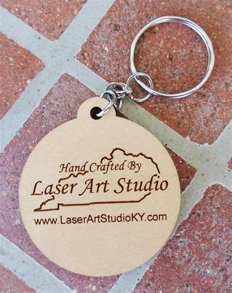 Custom 1 SIDE ENGRAVED Wood Keychains Branded Keychains Logo Etsy