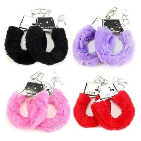 Algemas de Metal Revestida Pelúcia Fetiche SEX SHOP Shopee Brasil