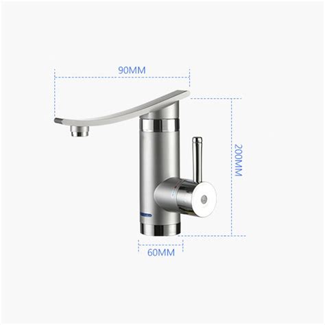 New W V Instant Electric Faucet Lateral Inflow Bathroom Kitchen Hot Water Heating Tap