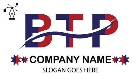 Logo De La Lettre Btp Vecteur Premium