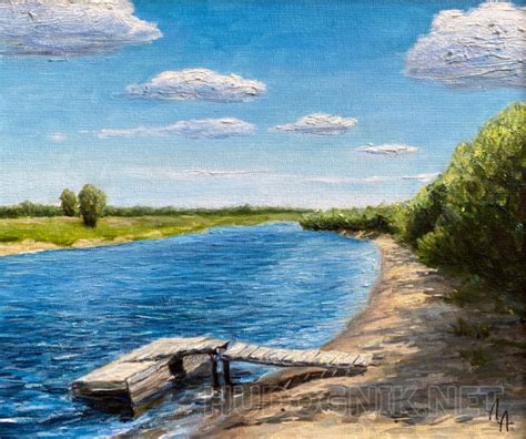 Картина Река Луга. Размеры: 35x30, Год: 2014, Цена: 17000 рублей ...