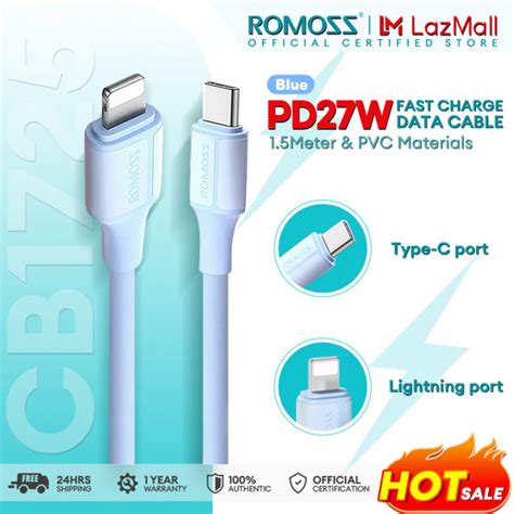 Romoss Cb Pd W Apple Charging Cable M Ultra Fast Charging Cord