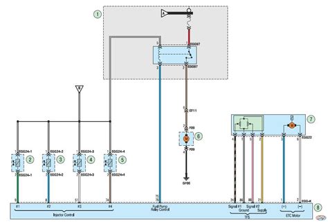 Электросхемы. Система управления двигателем - Хендай Солярис