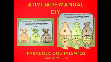 Atividade Manual Diy Par Bola Dos Talentos Youtube