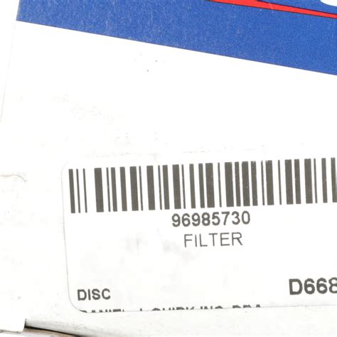 2013-2015 Chevrolet Engine Oil Filter 96985730 | QuirkParts