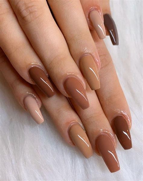 50 Pretty Brown Nails For Spring You Should Try In 2020 Brown Nails