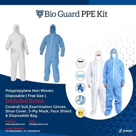 PPE Kit Non Woven Free Size करनवयरस पपई कट COVID Protection Kit