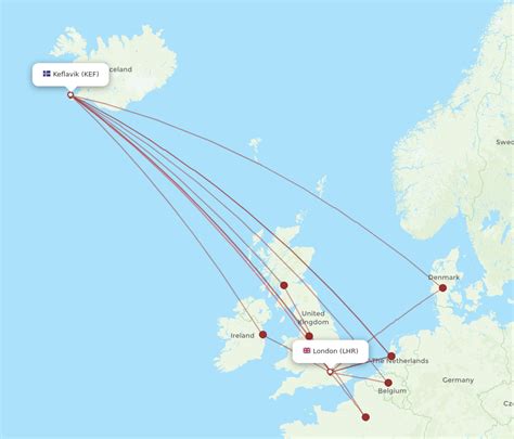 All Flight Routes From London To Reykjavik LHR To KEF Flight Routes