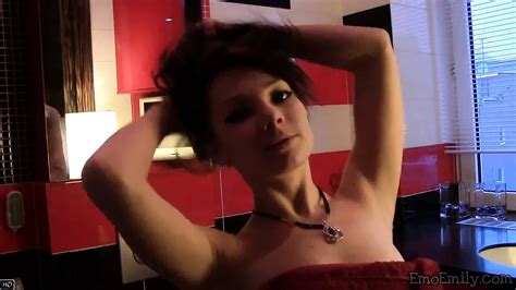 Emo Emily Rubbing Tits And Shaved Pussy Teasing Amateur Porn Xhamster